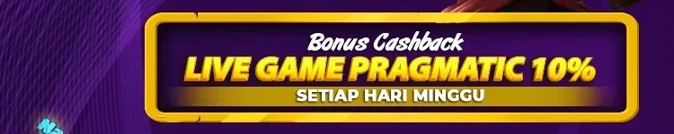 CASHBACK LIVE GAME PRAGMATIC PLAY 10% ( BONUS HARI JUMAT )
